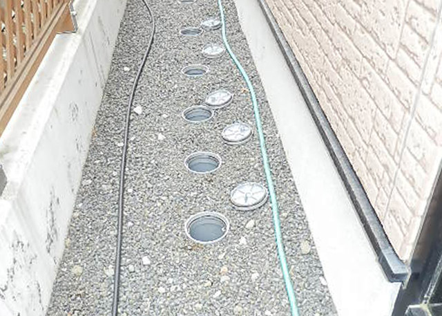 高圧洗浄は家屋から伸びる屋外の排水管も全て対象にします